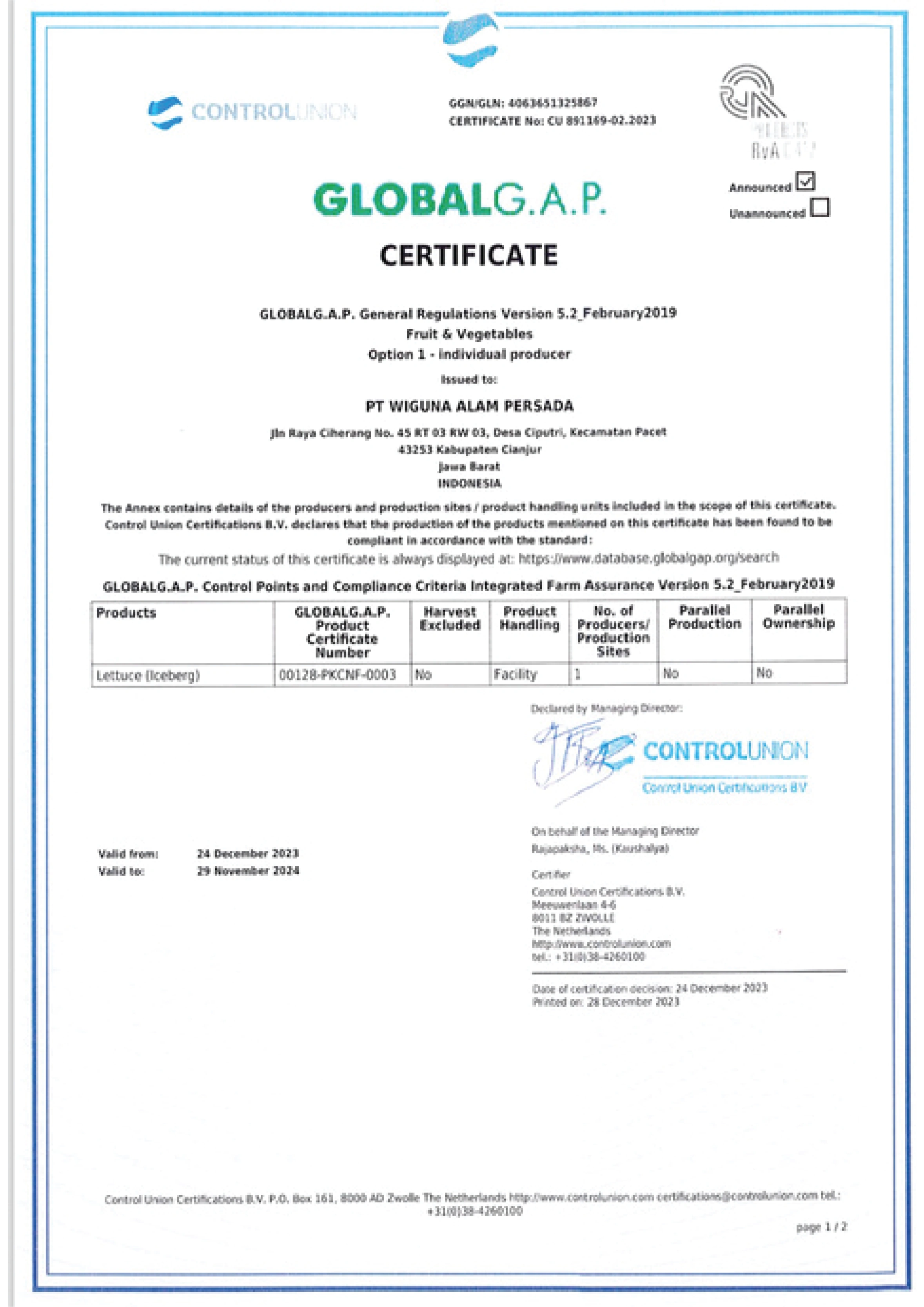 GLOBALG.A.P. Logo